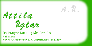 attila uglar business card